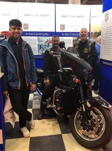 Masonic Bikers Surprise at the Excel MCN Bike Show